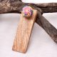 Multi Colour Flower Ceramic Wooden Door Stopper
